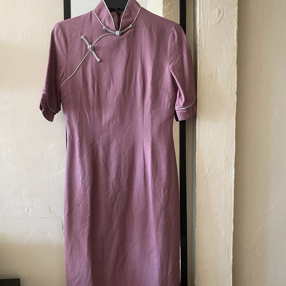 Cotton retro and improved cheongsam dress